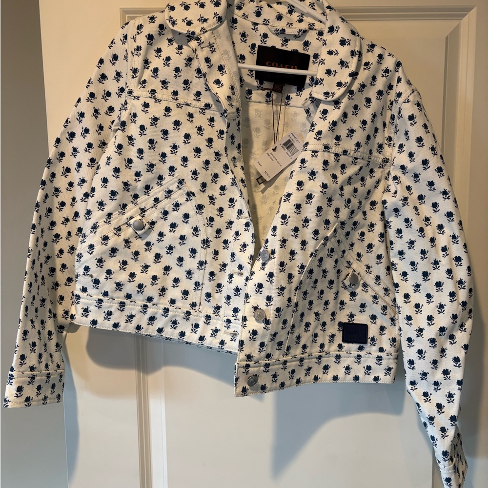Coach Badland Floral Jean Jacket